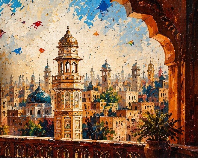 Original painting by Saifullah Nafeesi
